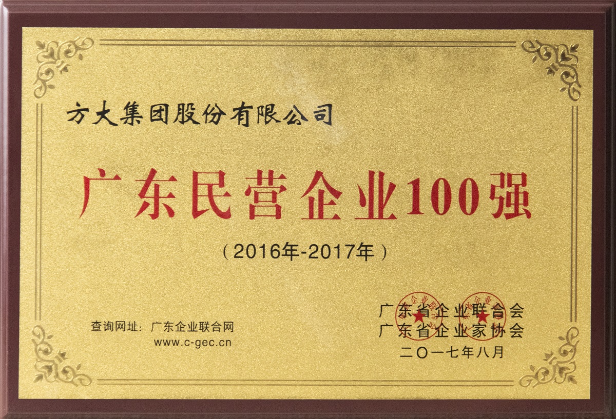 2017年廣東民營企業(yè)100強